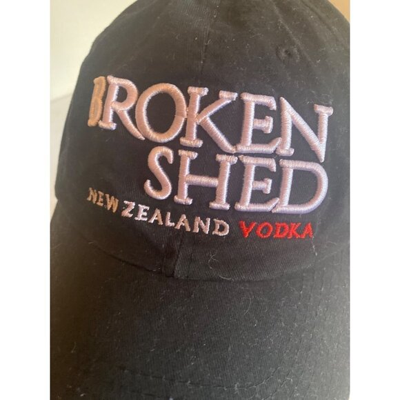 Broken Shed New Zealand Vodka Black Hat Cap Adjustable - Picture 2 of 7